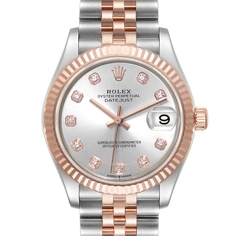 womens rose gold rolex datejust